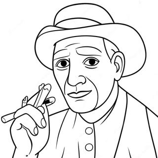 Picasso Coloring Page | Picasso 塗色頁