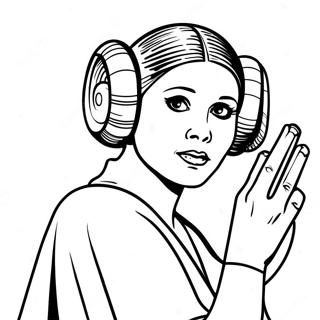 Princess Leia Coloring Page