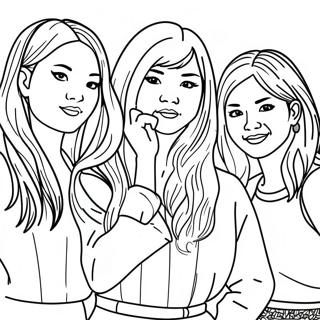 Blackpink Coloring Page | Blackpink 塗色頁