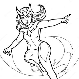Scarlet Witch Coloring Page