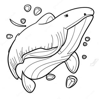 Fierce Megalodon Swimming Coloring Page | Megalodon 塗色頁