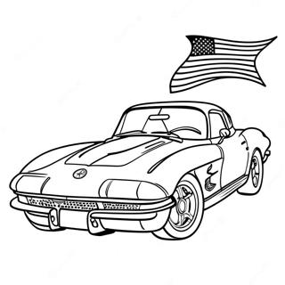 Corvette Coloring Page | Corvette 塗色頁