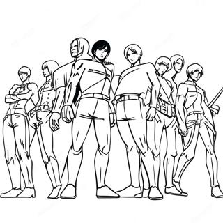 Attack on Titan Coloring Page