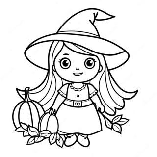 Witchy Coloring Page