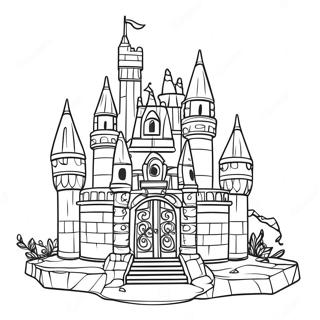 Sparkling Lego Princess Castle Coloring Page | Lego Princess 塗色頁