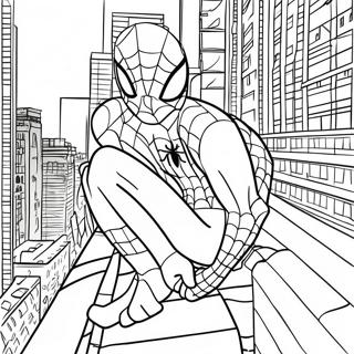 Spiderman Far From Home Coloring Page