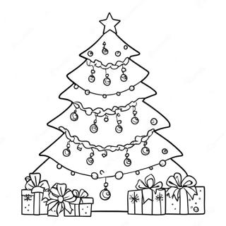 Festive Christmas Tree Countdown Coloring Page | Christmas Countdown 塗色頁