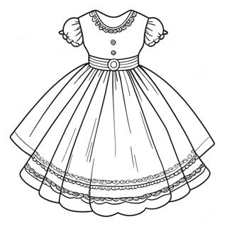 Beautiful Communion Dress Coloring Page | Communion 塗色頁
