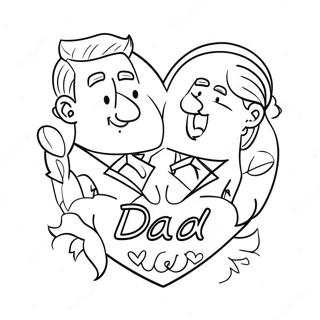 I Love You Dad Coloring Page | I Love You Dad 塗色頁