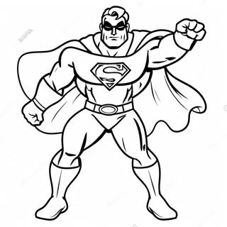 Superhero Dad Coloring Page | I Love You Dad 塗色頁