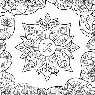 Black Clover Logo Coloring Page | Black Clover 塗色頁