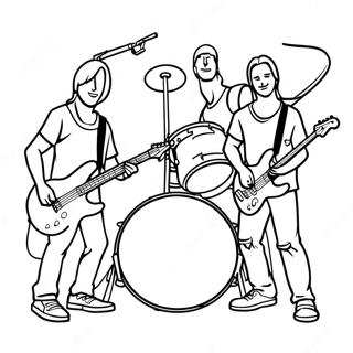 Rock Band Coloring Page | Rock Band 塗色頁