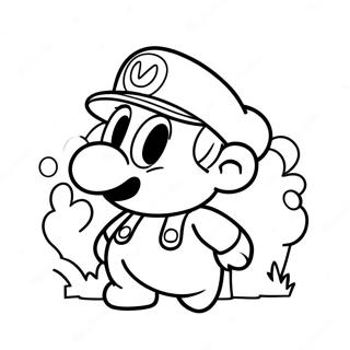 Super Mario Odyssey Cappy Coloring Page | Super Mario Odyssey Cappy 塗色頁
