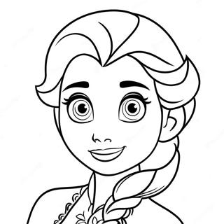 Elsa Frozen 2 Show Yourself Coloring Page | Elsa Frozen 2 Show Yourself 塗色頁