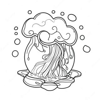 Elemental Water Coloring Page