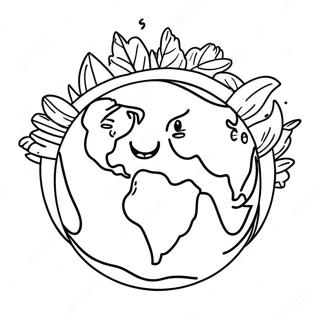 Happy Earth Day Coloring Page | Happy Earth Day 塗色頁