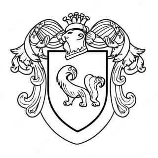 Hufflepuff Crest Coloring Page | Harry Potter Hufflepuff 塗色頁