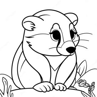 Hufflepuff Badger Coloring Page | Harry Potter Hufflepuff 塗色頁