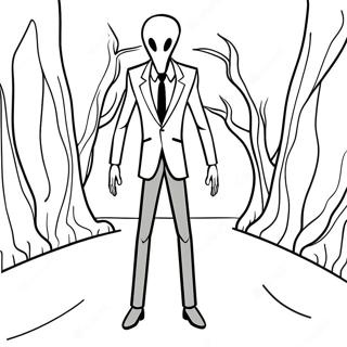 Slenderman Coloring Pages