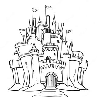 Giant's Castle Coloring Page | Jack and the Beanstalk 塗色頁