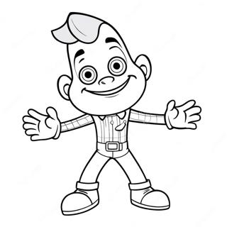Jimmy Neutron Coloring Page | Jimmy Neutron 塗色頁