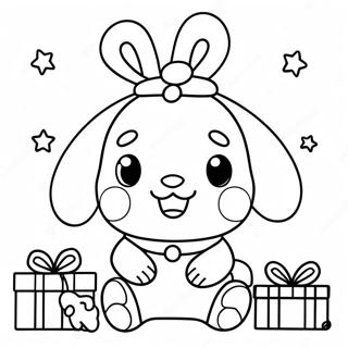 Cinnamoroll Christmas Coloring Page | Cinnamoroll Christmas 塗色頁