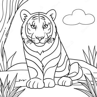 Big Cats Coloring Page | Big Cats 塗色頁