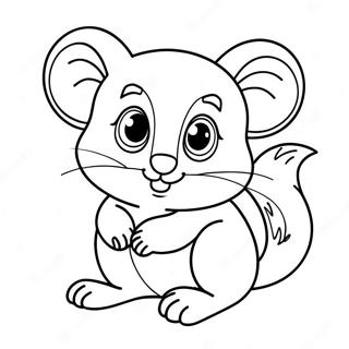 Cute Possum Coloring Page | Possum 塗色頁