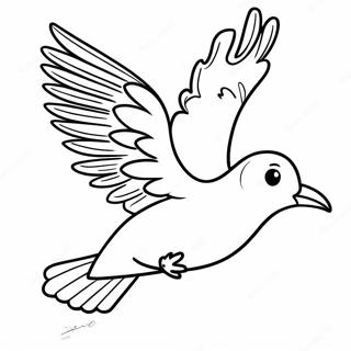 Bird Flying Coloring Page | Bird Flying 塗色頁