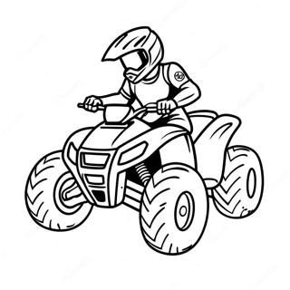 Cool ATV Racing Coloring Page | ATV 塗色頁