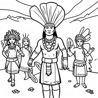 Indigenous Peoples Day Celebration Coloring Page