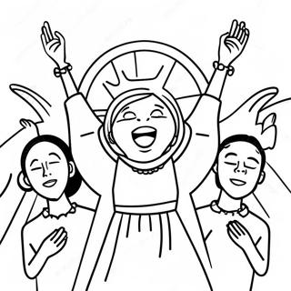 Praise and Worship Coloring Page | Praise and Worship 塗色頁