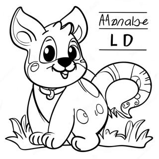 Animal Alphabet Coloring Page | Animal Alphabet 塗色頁