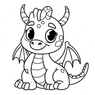 Cute Baby Dragon Coloring Page | Baby Dragon 塗色頁