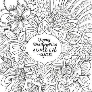 Motivational Quotes with Beautiful Designs Coloring Page | Uplifting Inspirational Quotes 塗色頁