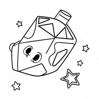 Colorful Dreidel with Stars Coloring Page | Dreidel Hanukkah 塗色頁