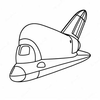 Colorful Space Shuttle Orbiting Earth Coloring Page | Space Shuttle 塗色頁