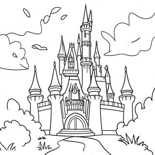 Disney Castle Coloring Page | Disney Castle 塗色頁