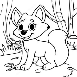 Fox and the Hound Coloring Page | Fox and the Hound 塗色頁