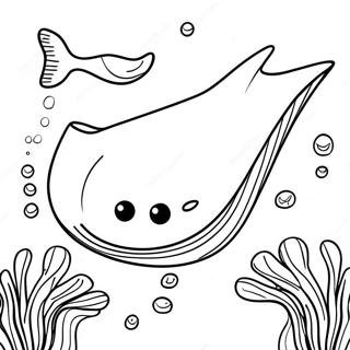 Stingray Coloring Page | Stingray 塗色頁