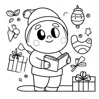 Christmas Among Us Crewmate Coloring Page | Christmas Among Us 塗色頁