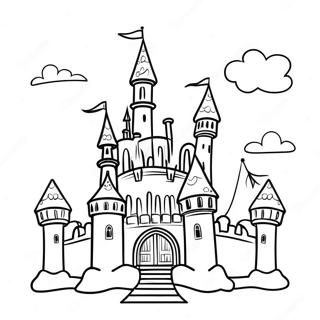 Fairy Tale Castle Coloring Page | Fairy Tale 塗色頁