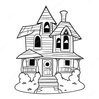 Monster House Coloring Page
