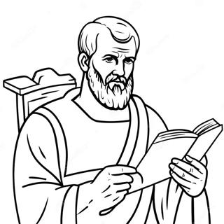 Apostle Paul Coloring Page | Apostle Paul 塗色頁