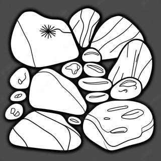 Types of Rocks Coloring Page | Types of Rocks 塗色頁