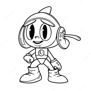 Marvin the Martian Coloring Page | Marvin the Martian 塗色頁