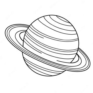Saturn Planet Coloring Page | Saturn 塗色頁