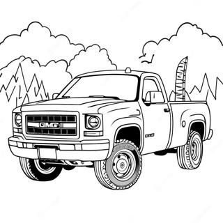 GMC Truck Coloring Page | GMC Truck 塗色頁