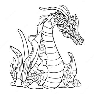 Sea Dragon Coloring Page | Sea Dragon 塗色頁