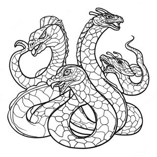 Hydra Coloring Page | Hydra 塗色頁